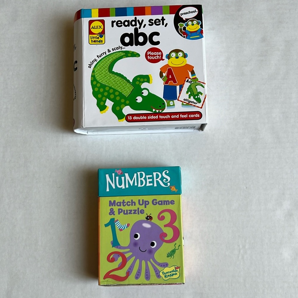 Alex ABC Cards & Numbers Match Game EUC - Picture 2 of 8